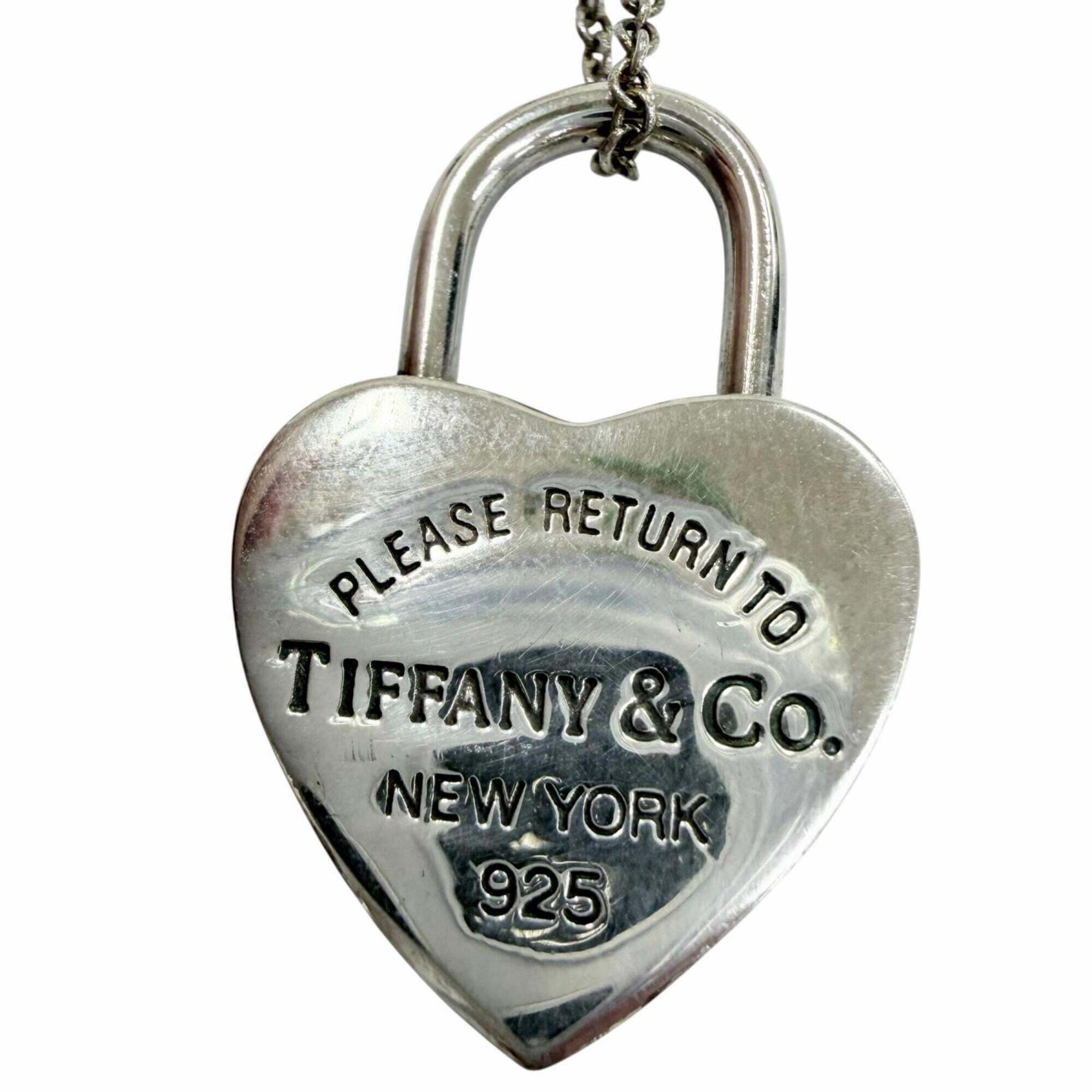 Tiffany&Co. Tiffany & Co. Return To Heart Lock Necklace, 925 Sterling Silver ...